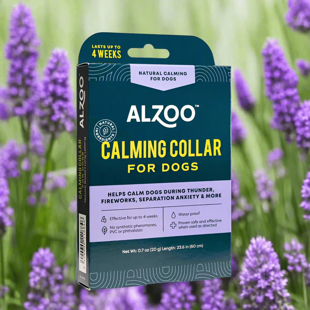 🌿 ALZOO Plant-Based Calming Collar for Dogs – Stress-Free Comfort on the Go 🐾