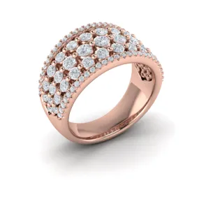 14 KT Rose Gold Diamond Ring