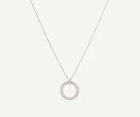 18K White Gold Pendant With Diamonds