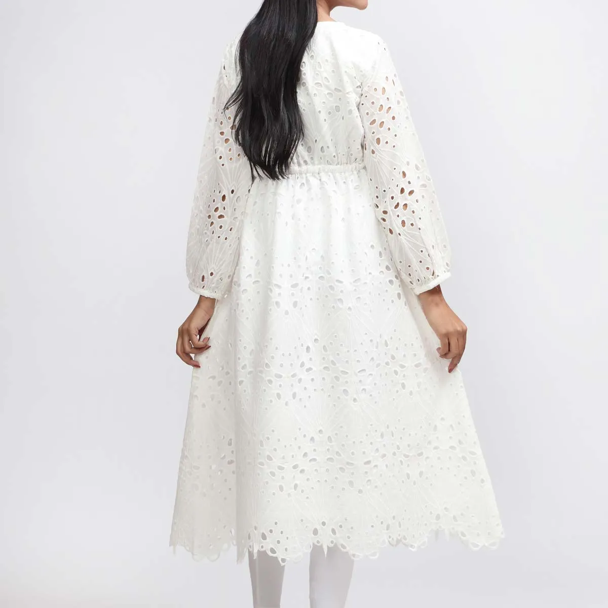 1PC- Embroidered Chikankari Shirt PW3140