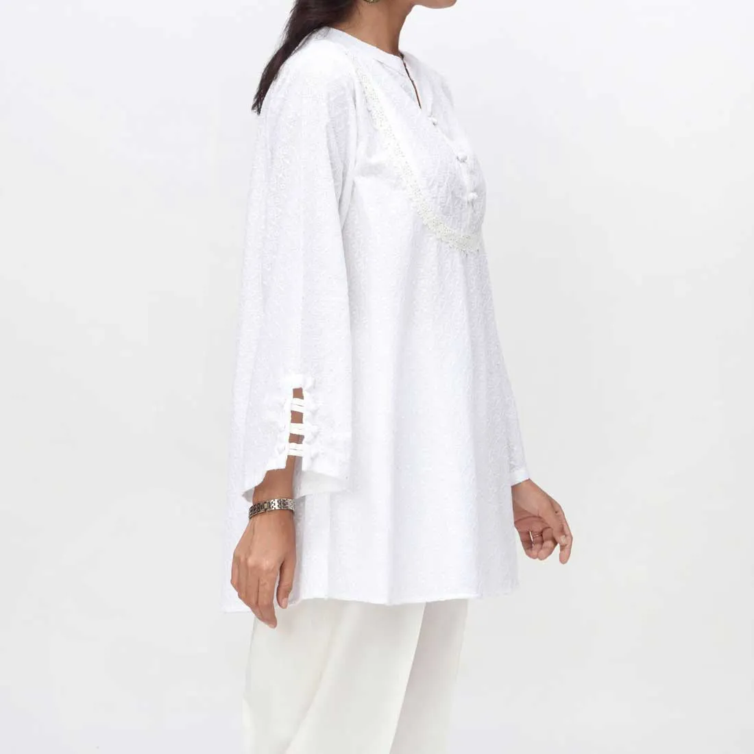 1PC- Embroidered Chikankari Top PS4073