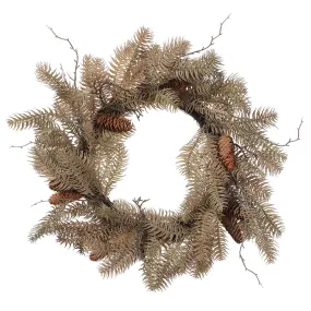 24" Spruce Pinecone Wreath