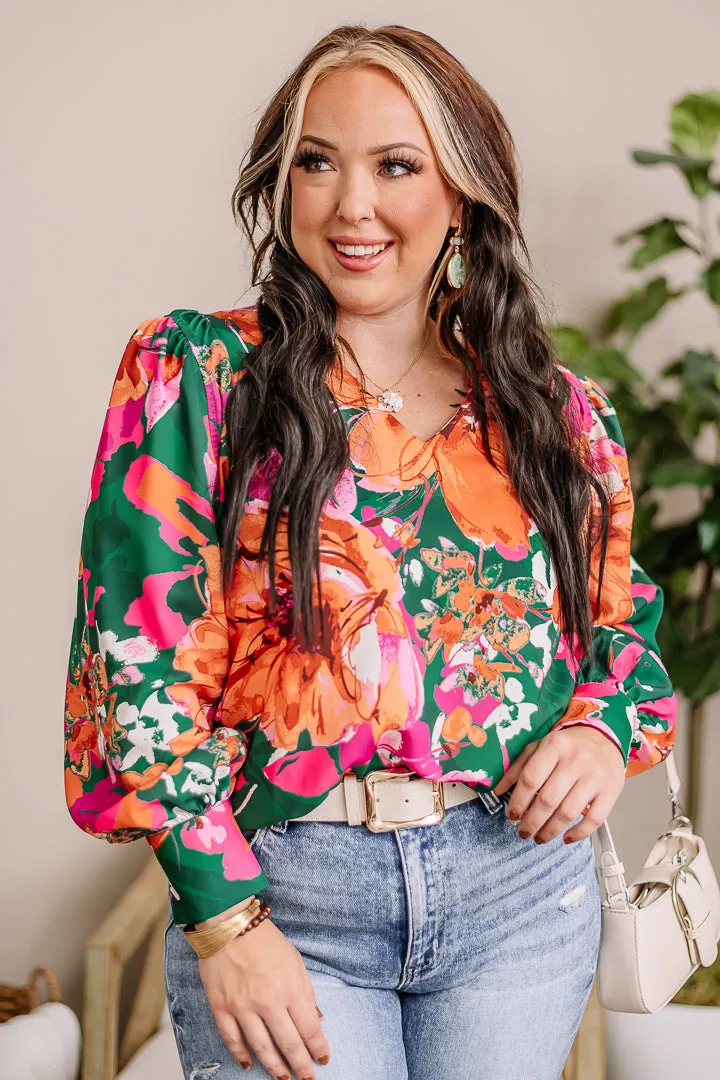 A Pleasant Day Floral Top