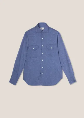 AANTERO BLUE FLANNEL SHIRT