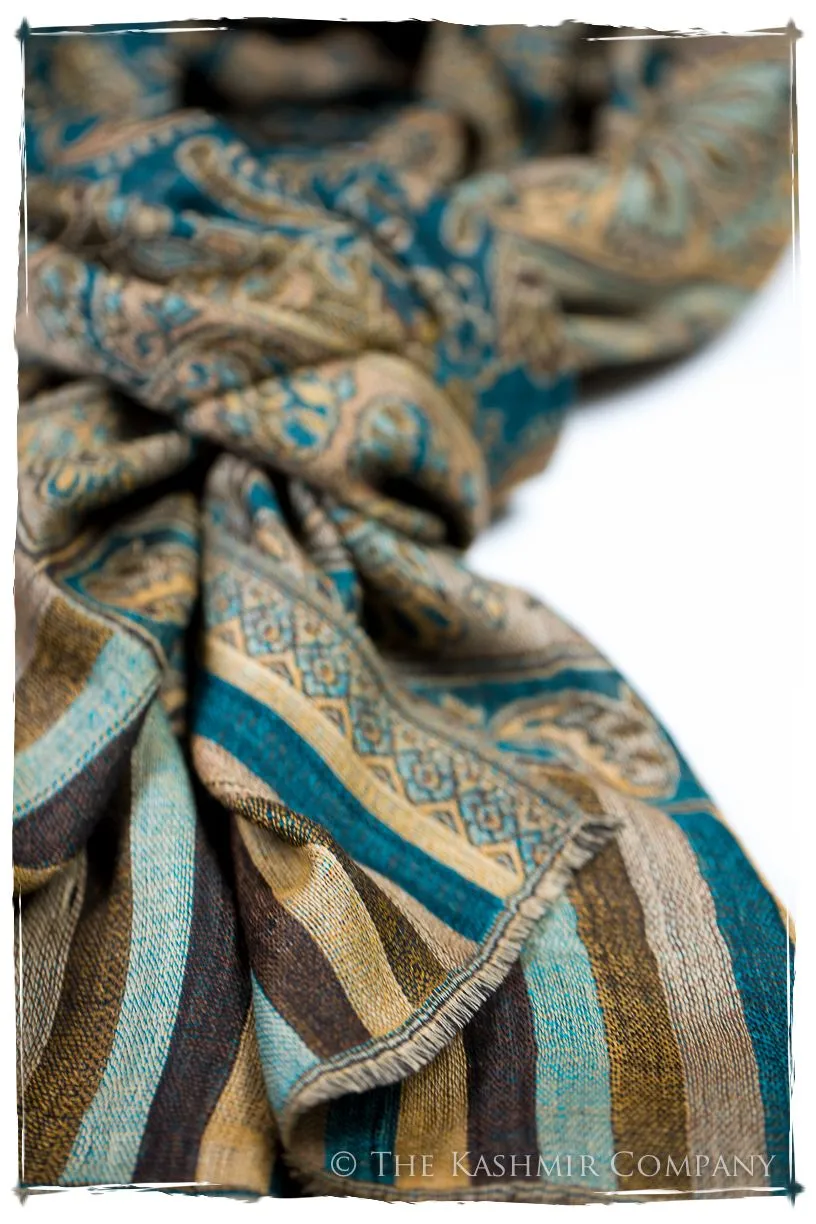 Alessandra Paisley Reversible Kashmir Wool Scarf