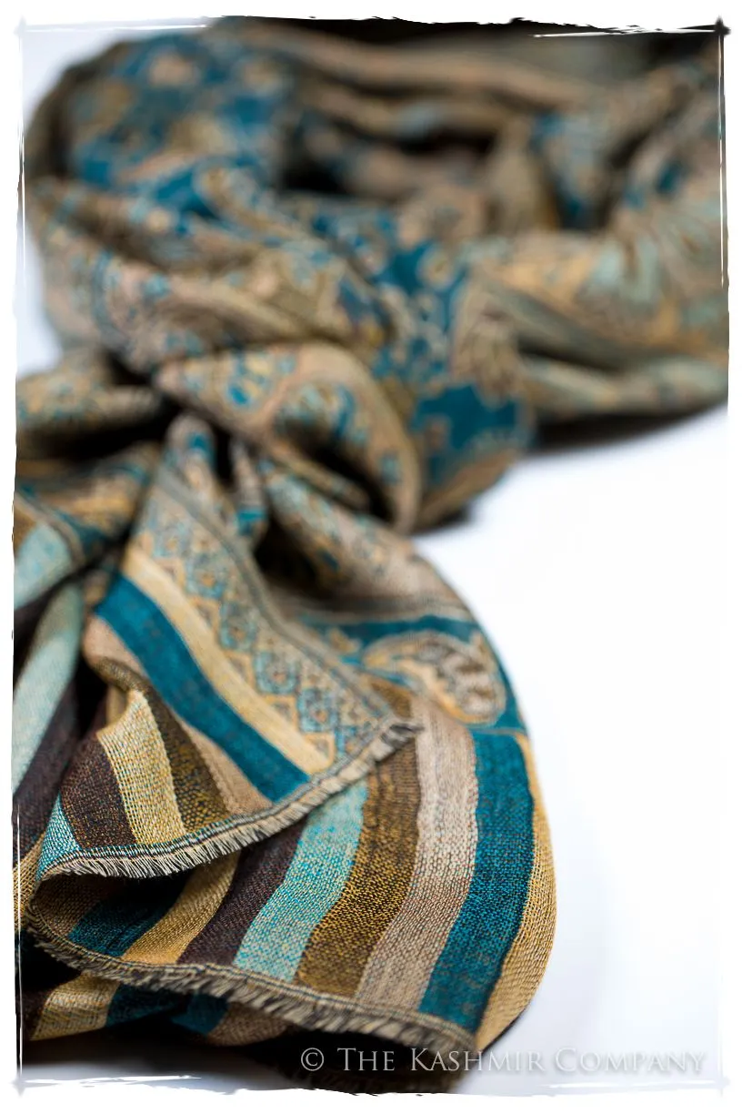 Alessandra Paisley Reversible Kashmir Wool Scarf