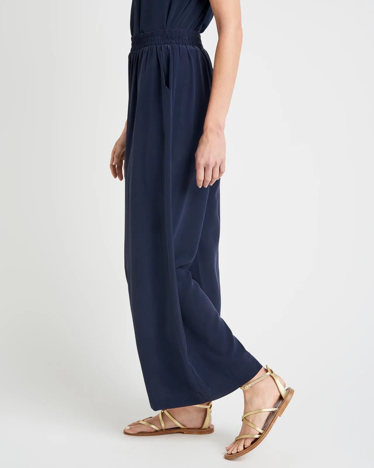 Alessandra Silk Wide Leg Pant