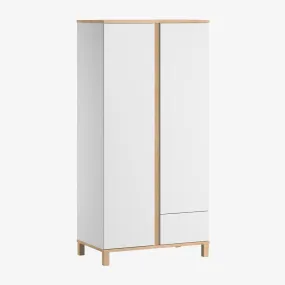 Altitude Two-Door Wardrobe - White/Oak