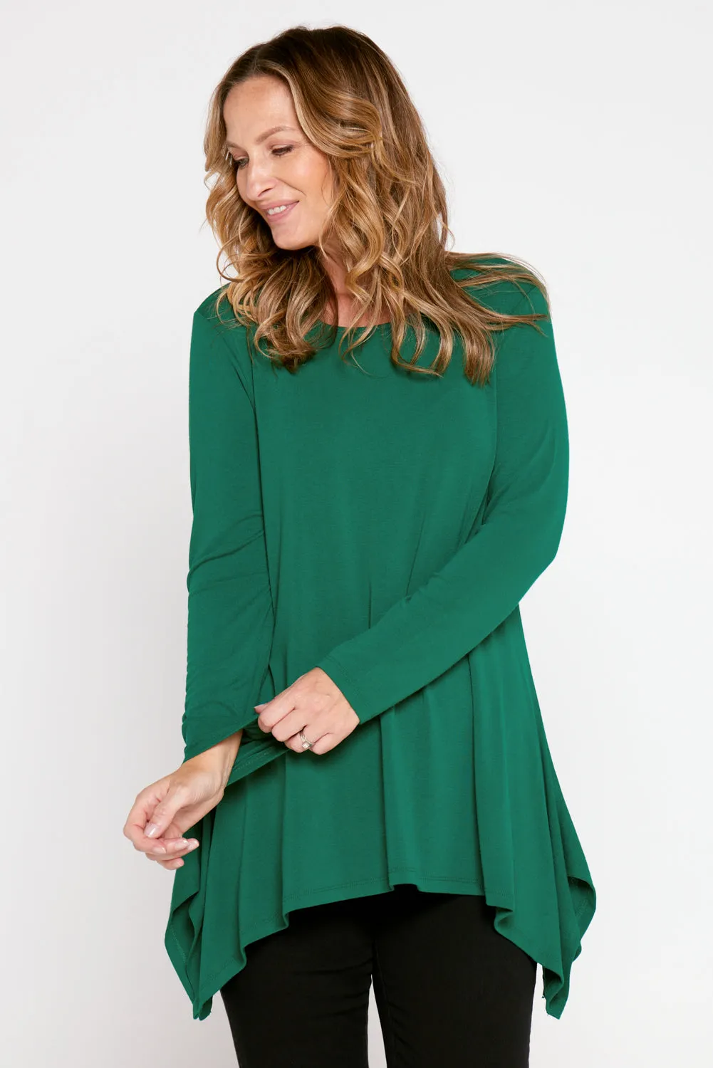 Andrea Long Sleeve Top - Forest