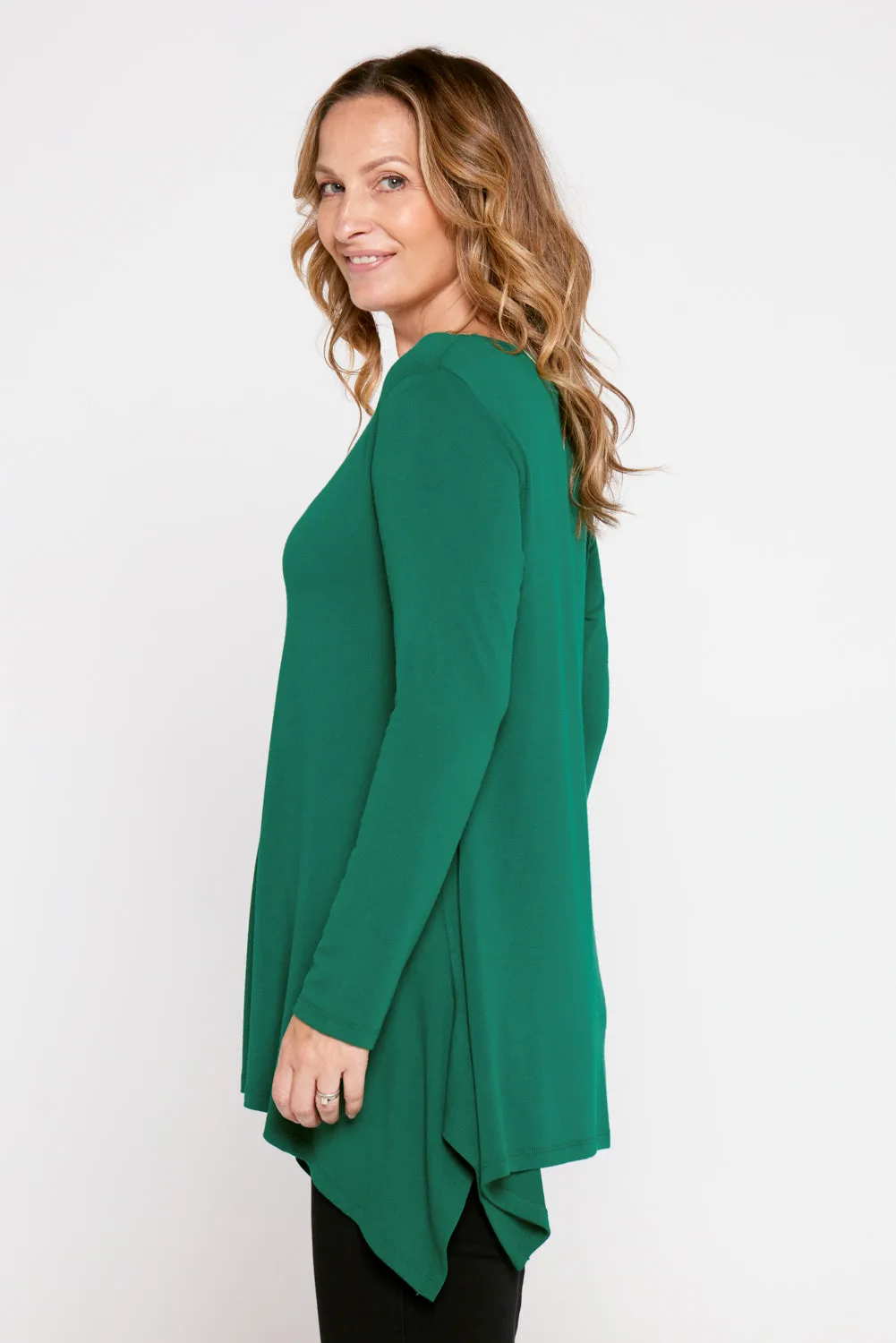 Andrea Long Sleeve Top - Forest