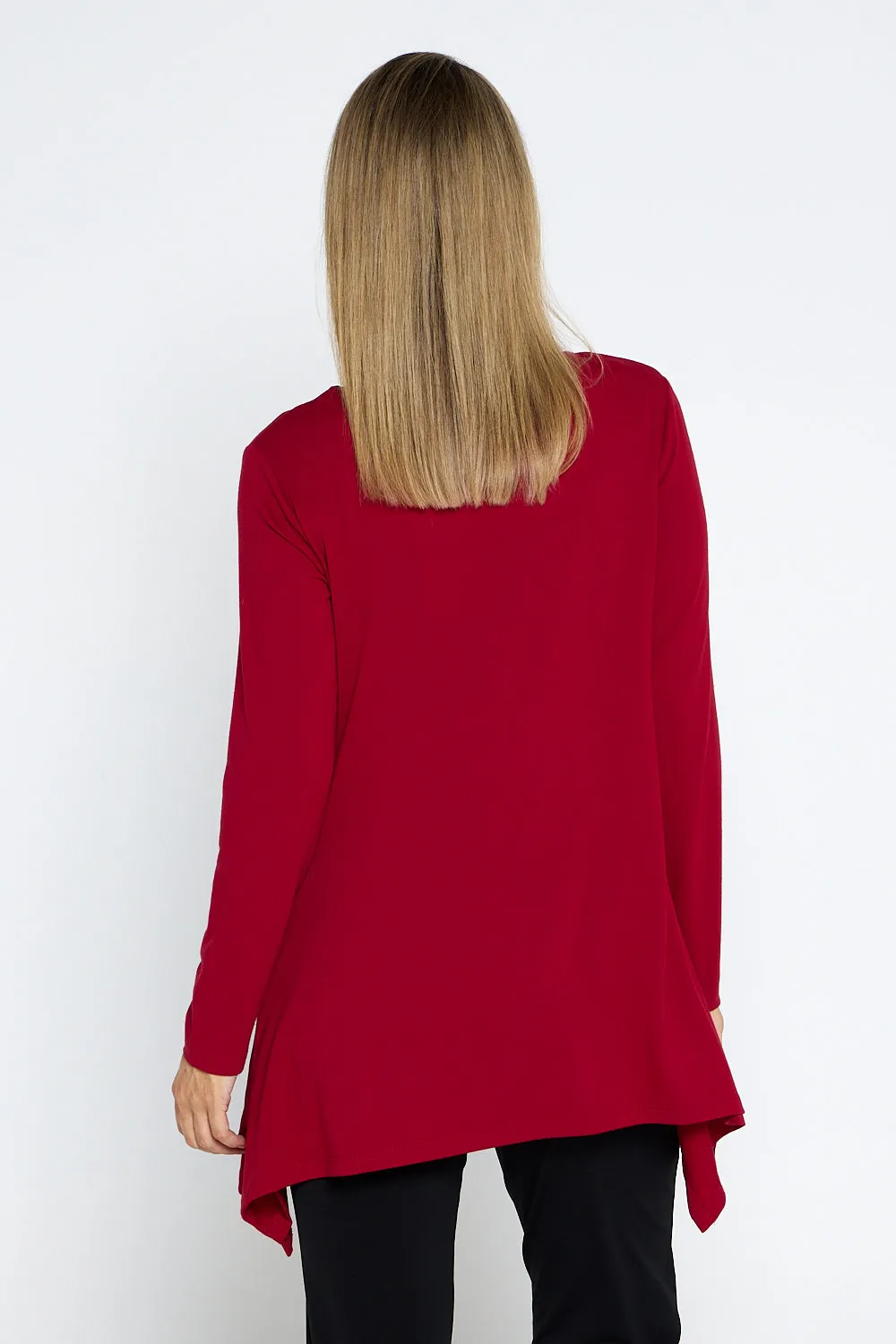 Andrea Long Sleeve Top - Red