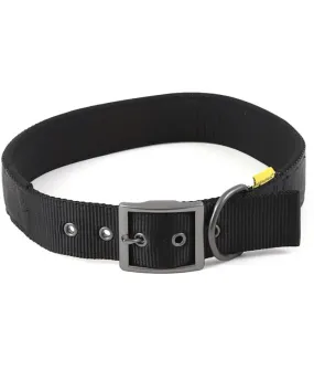 Animate Walking Black Soft Nylon Webbing Black Collar (Xs,M,L)