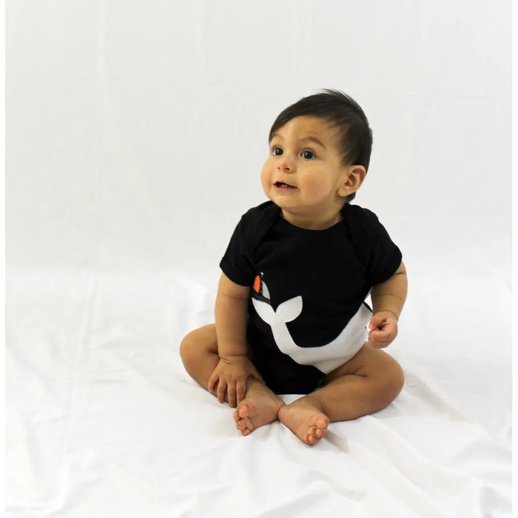 Baby Onesie - Big Whale and Little Sailboat