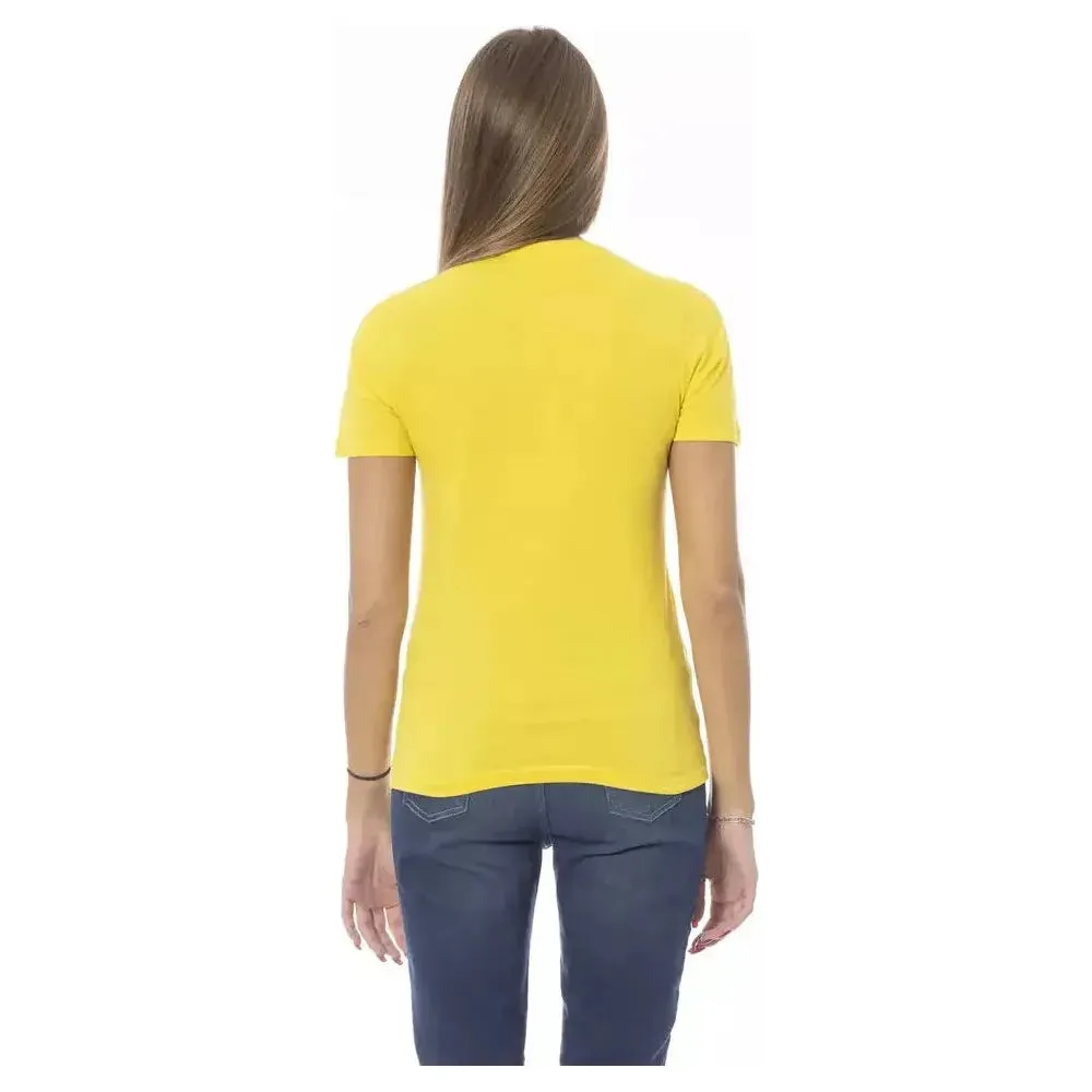 Baldinini Trend Yellow Cotton Women T-Shirt