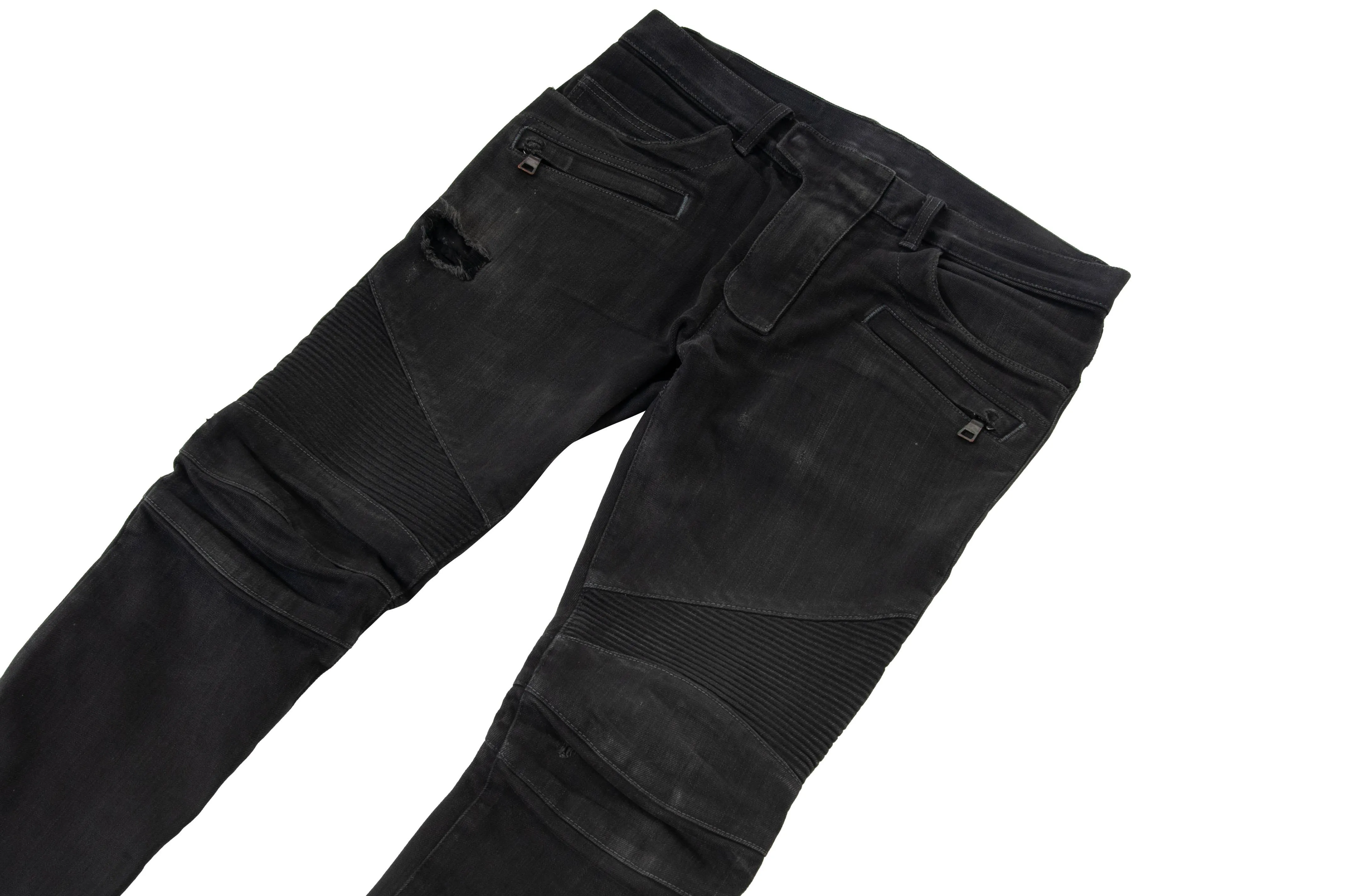 Biker Jeans (Washed Black)