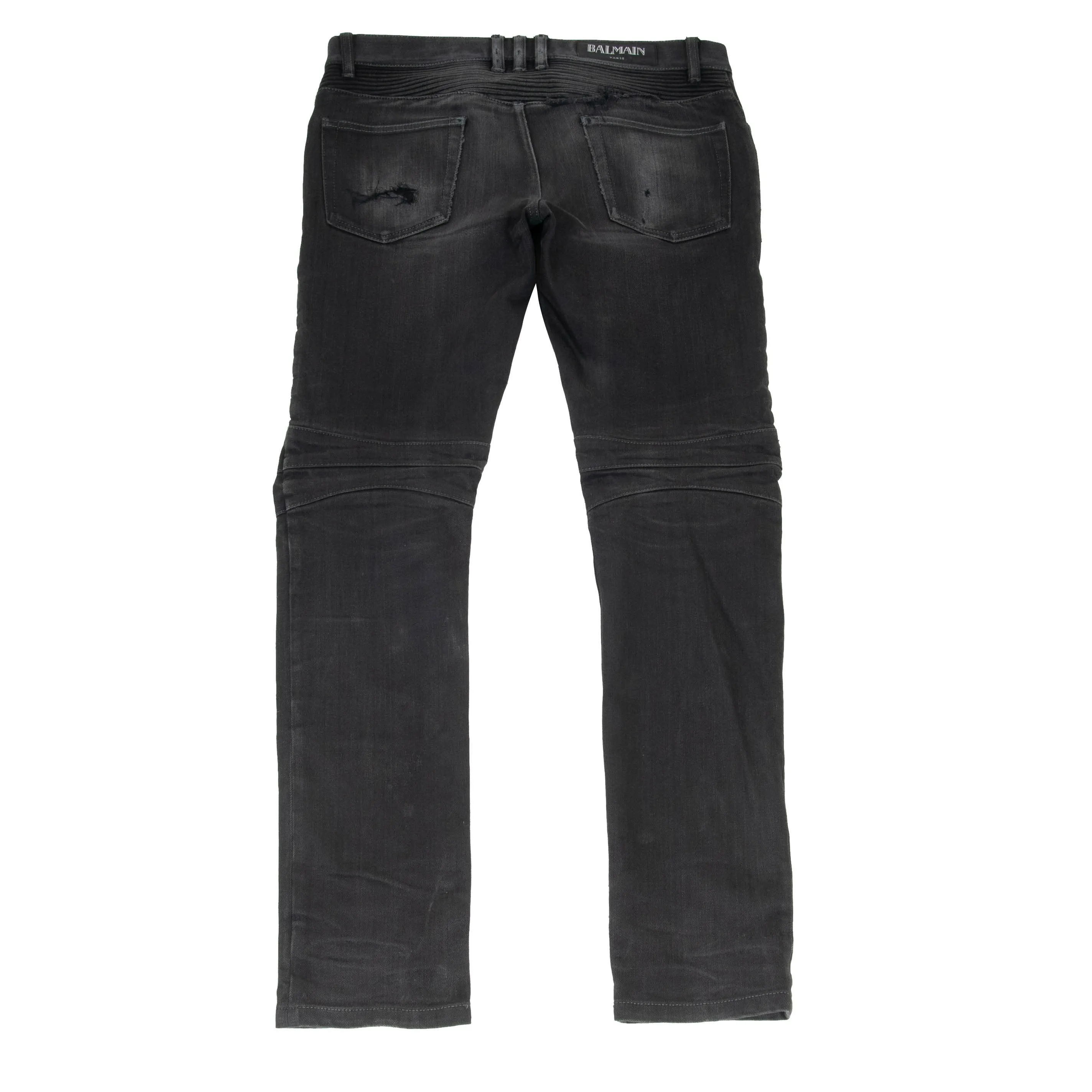 Biker Jeans (Washed Black)