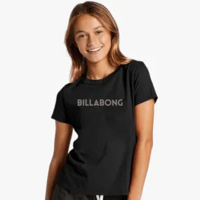 Billabong Girls Serenity Short Sleeve Tee Off Black