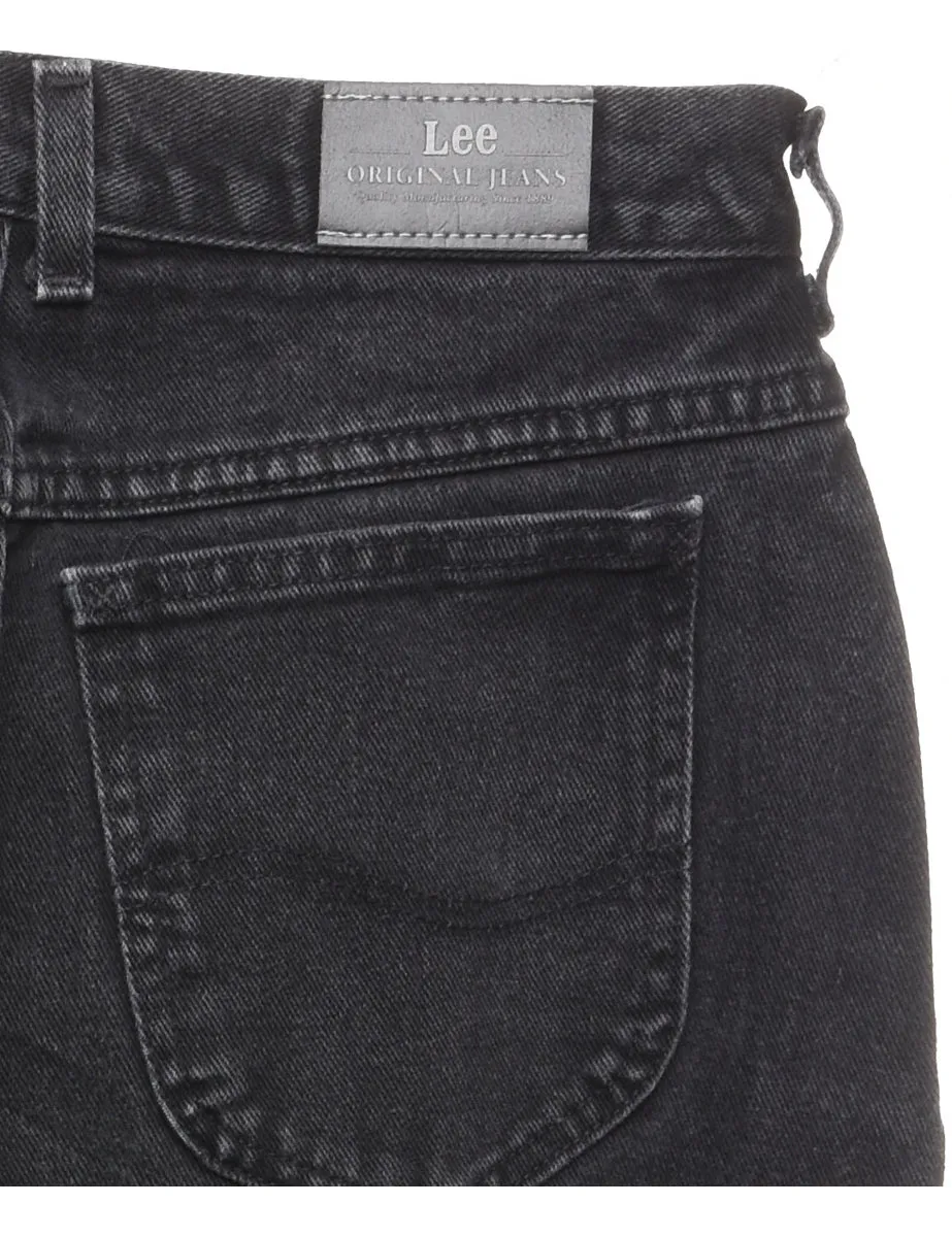 Black Classic Tapered Lee Jeans - W30 L31