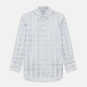 Blue and Grey Multi Check Mayfair Shirt