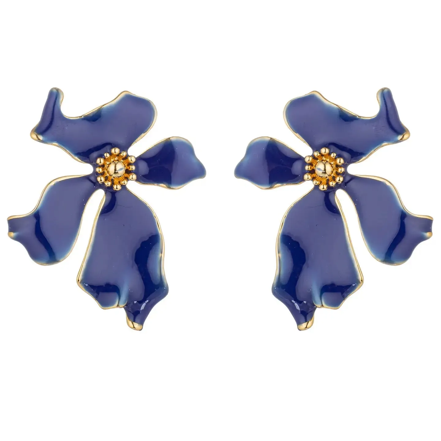 Blue Flower Earring