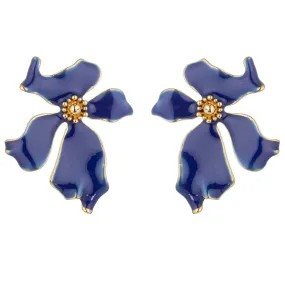 Blue Flower Earring