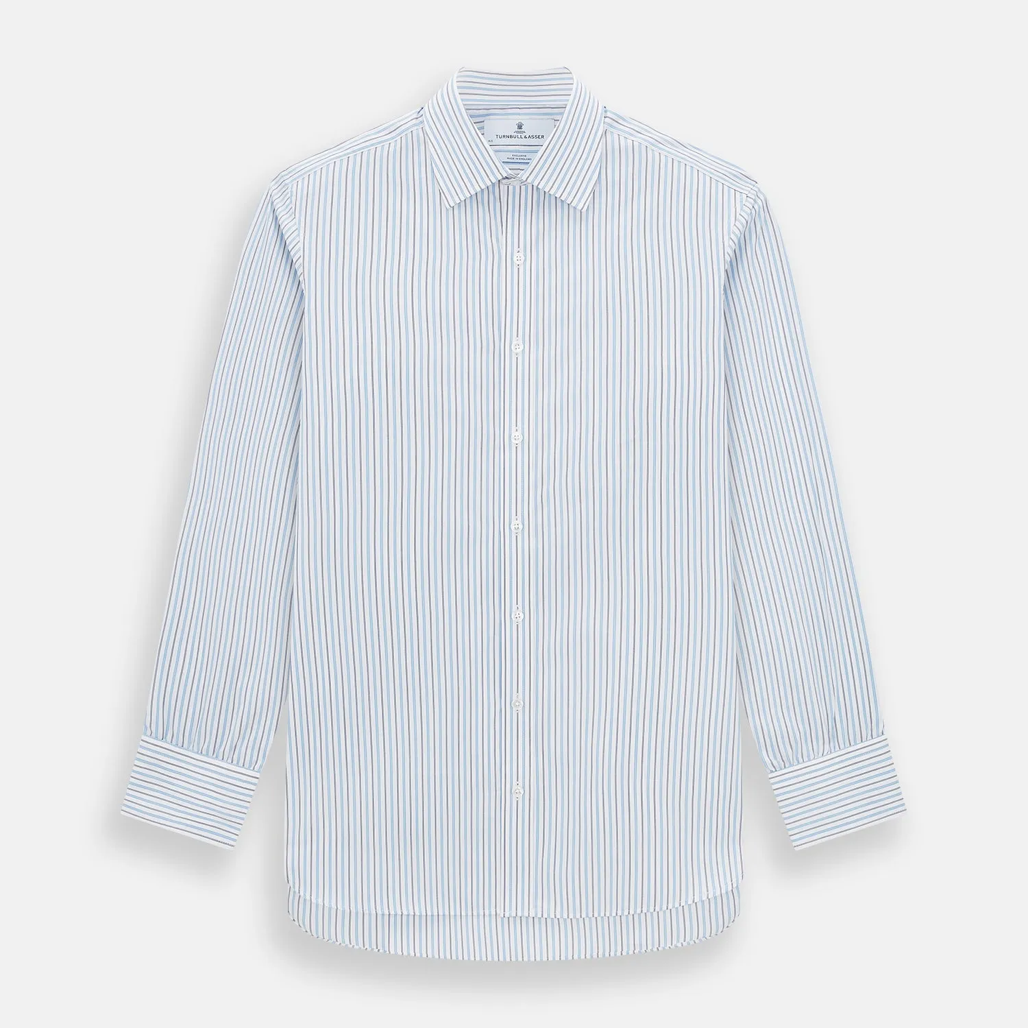 Blue Multi Halo Stripe Mayfair Shirt