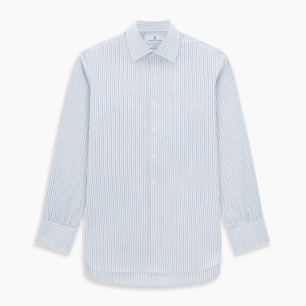 Blue Multi Halo Stripe Mayfair Shirt