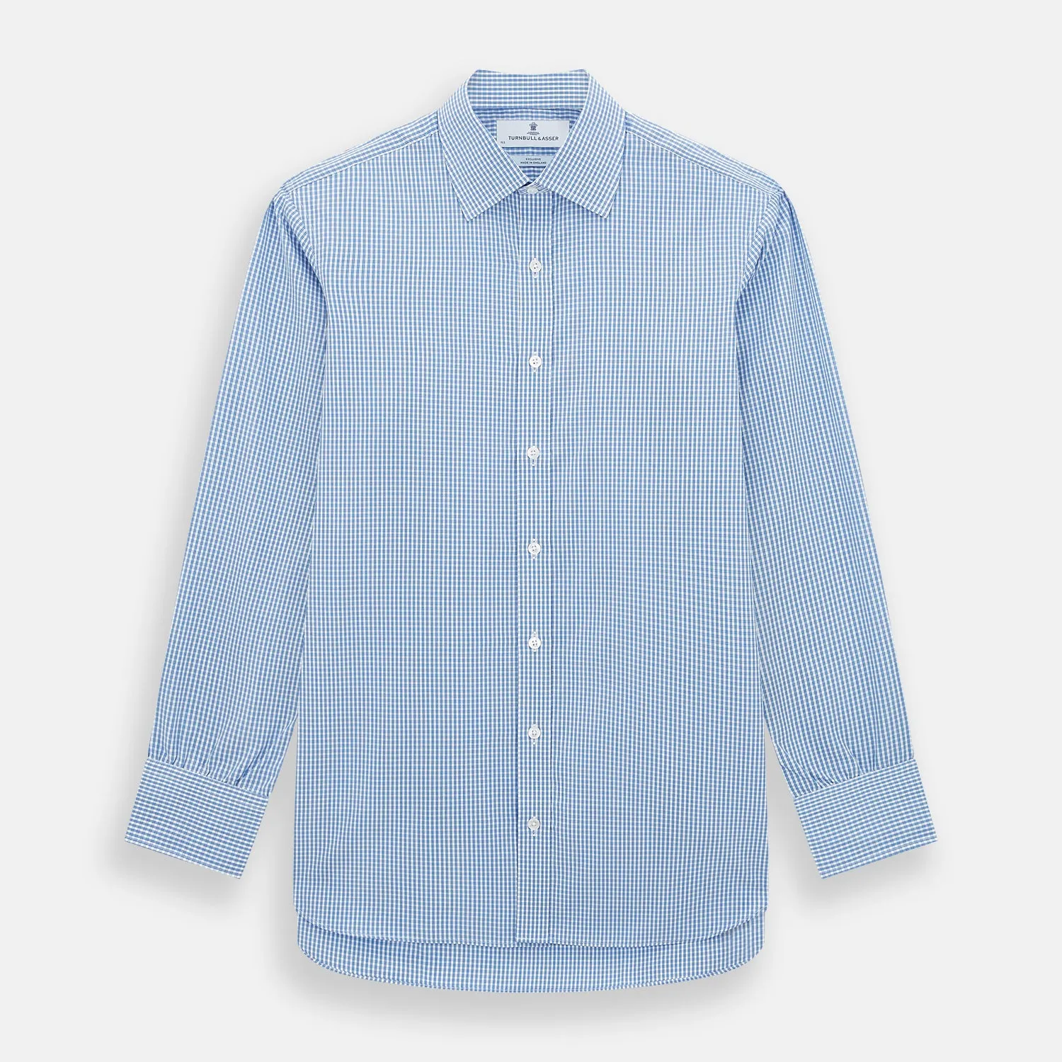 Blue Multi Micro Check Mayfair Shirt