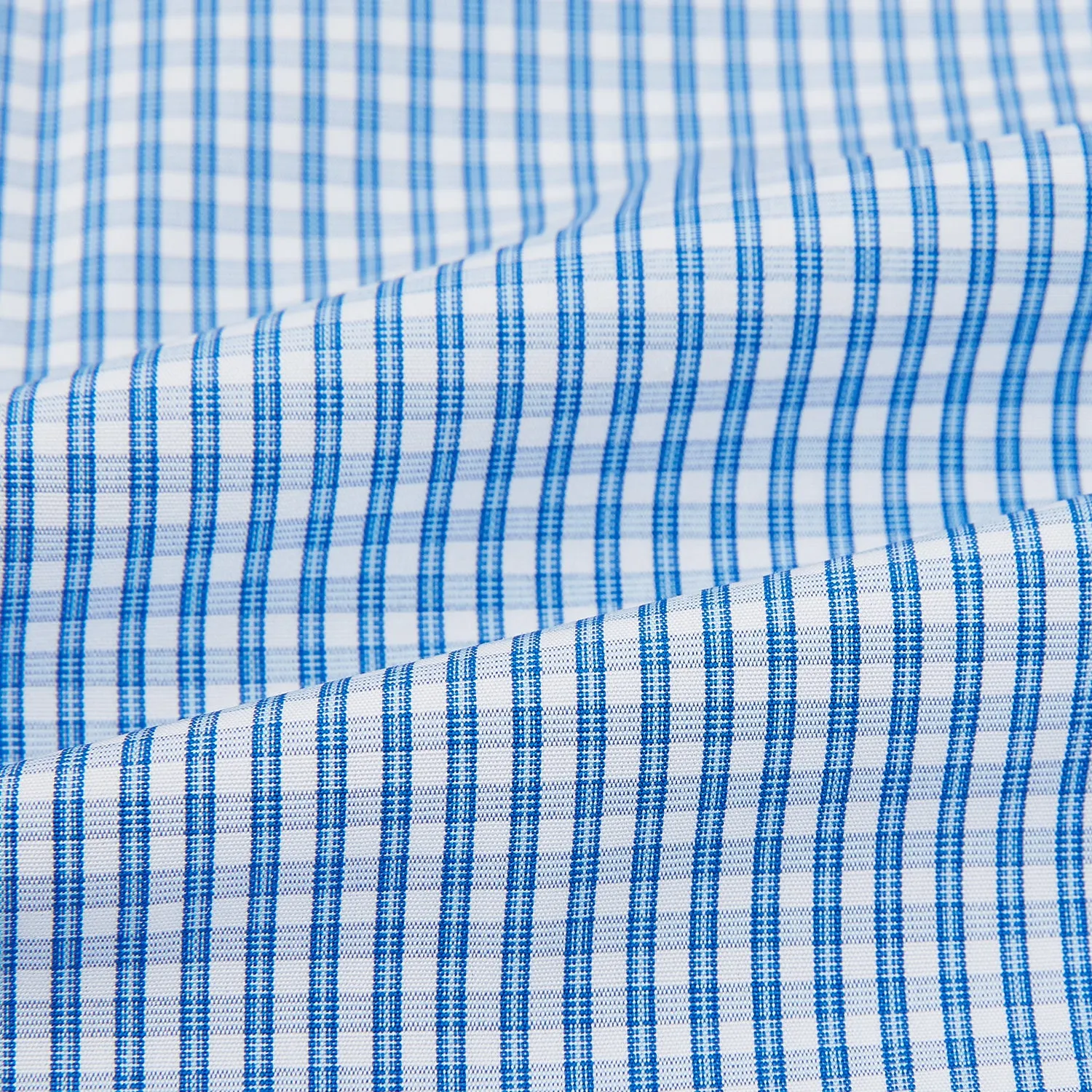 Blue Multi Micro Check Mayfair Shirt