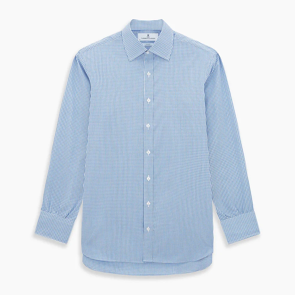 Blue Multi Micro Check Mayfair Shirt