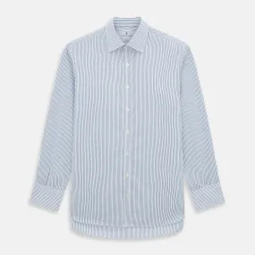 Blue Shadow Stripe Mayfair Shirt