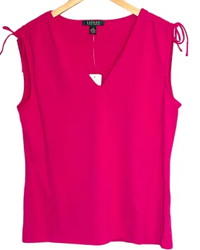 Bright Spring Aster Sleeveless Tie-Shoulder Top