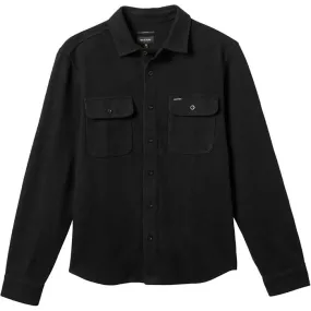 BRIXTON BOWEERY TEXTURED TWILL OVERSHIRT BLACK