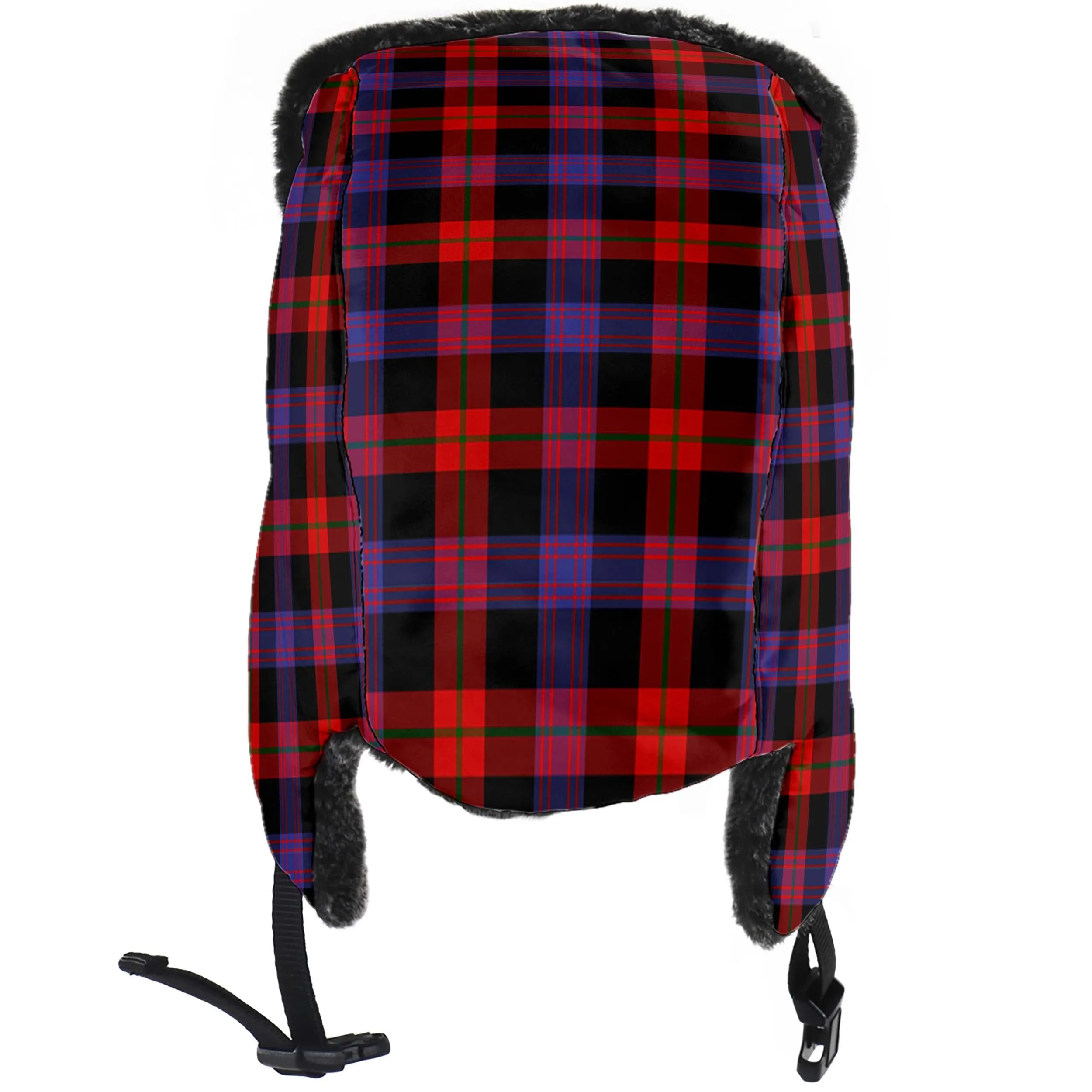 Broun Modern Tartan Winter Trapper Hat