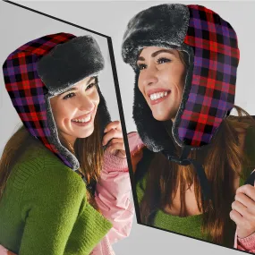 Broun Modern Tartan Winter Trapper Hat