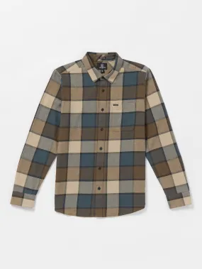 Caden Plaid Long Sleeve Shirt - Mud