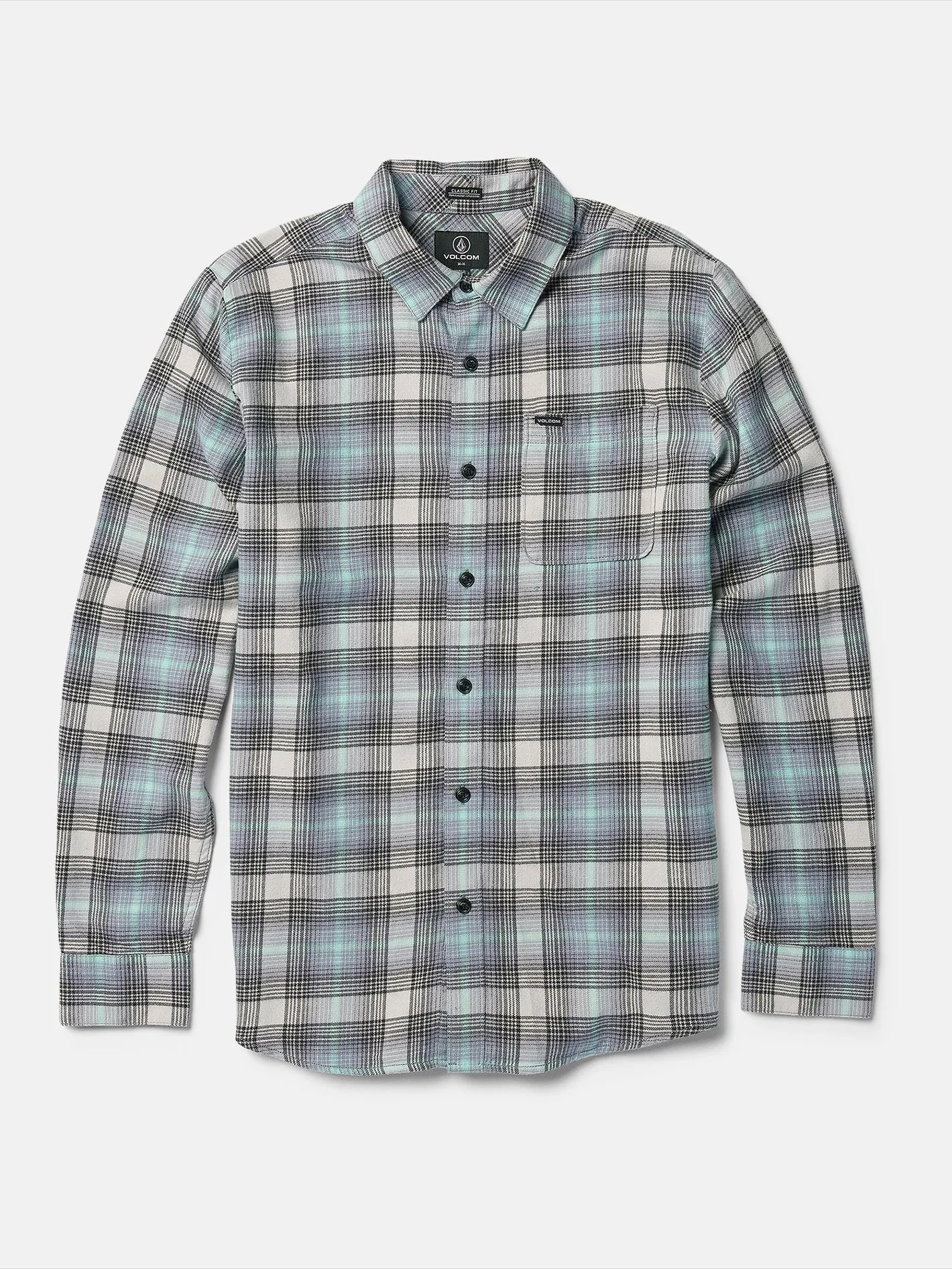 Caden Plaid Long Sleeve Shirt - Tower Grey