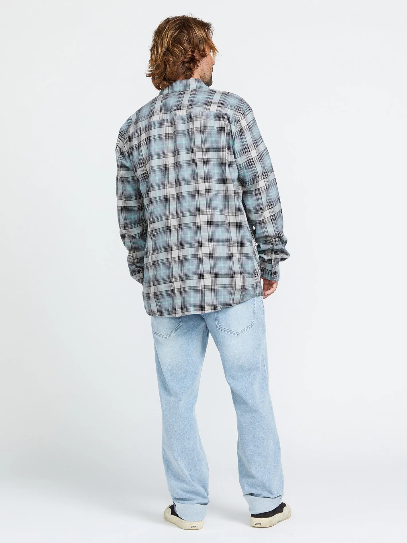 Caden Plaid Long Sleeve Shirt - Tower Grey