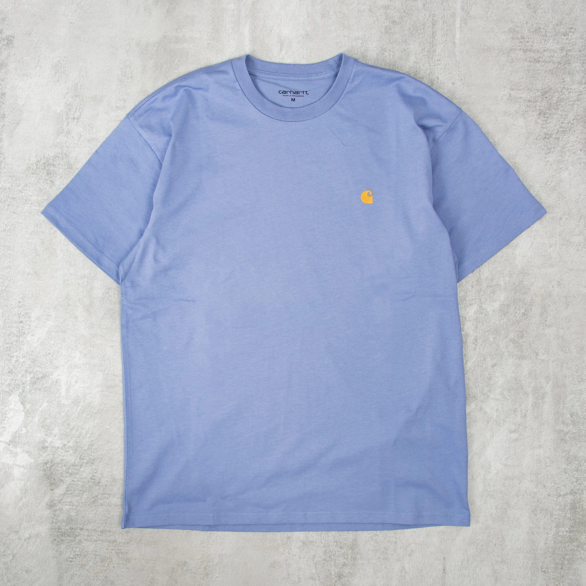 Carhartt WIP Chase S/S Tee - Charm Blue / Gold