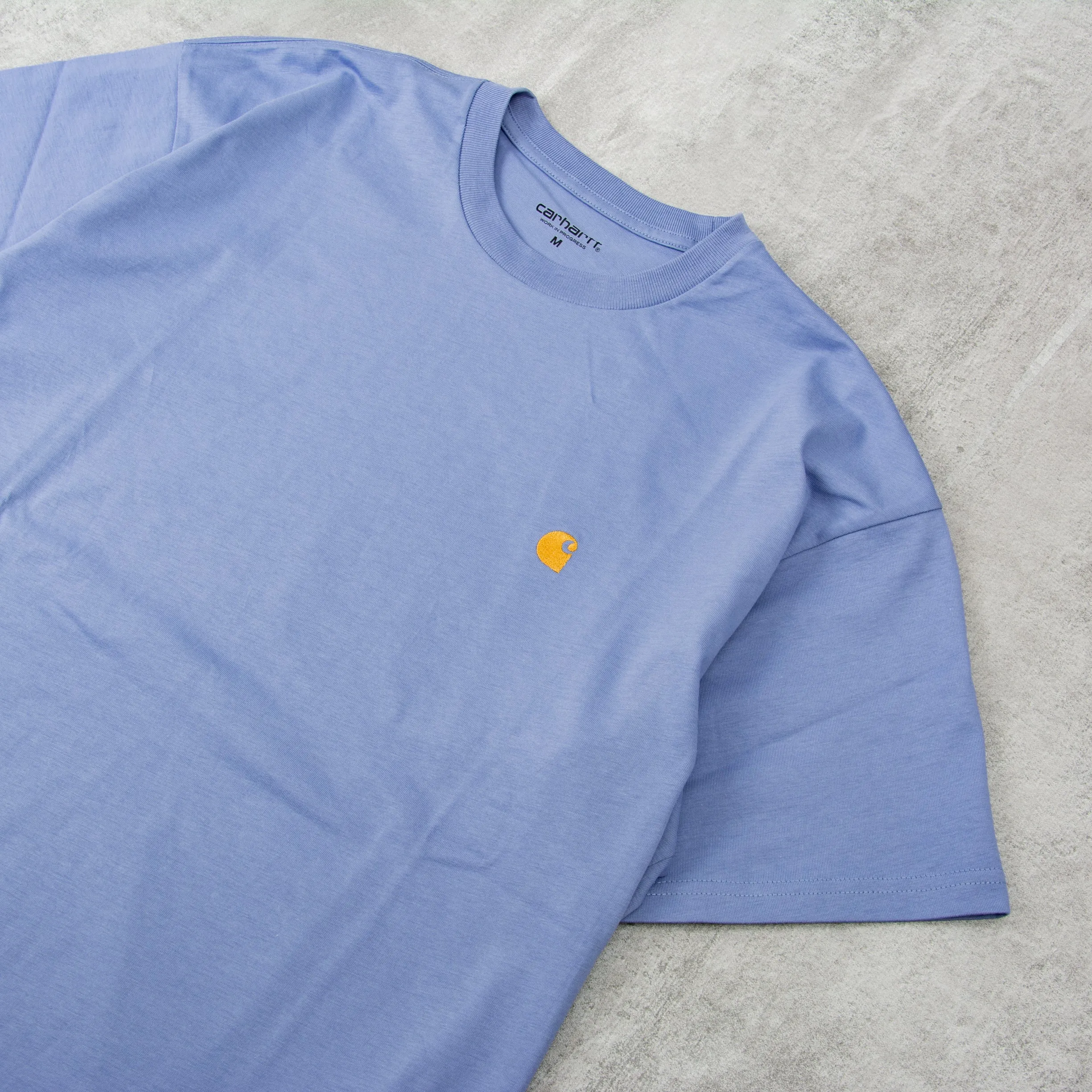 Carhartt WIP Chase S/S Tee - Charm Blue / Gold