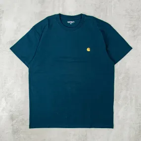 Carhartt WIP Chase S/S Tee - Duck Blue