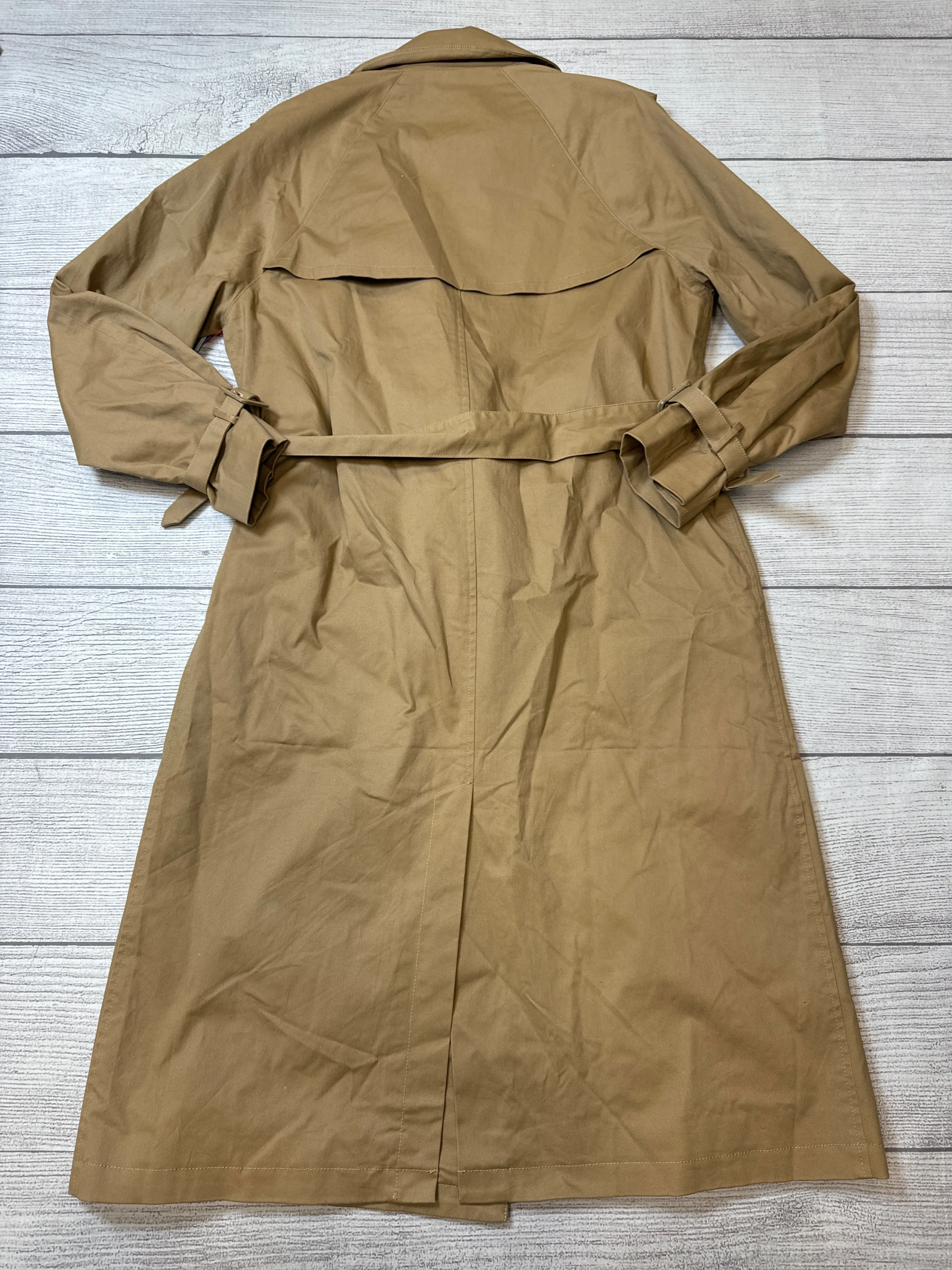 Coat Trench Coat By Good American In Tan, Size: S