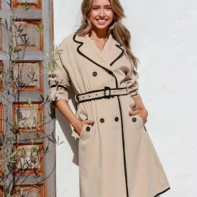 Contrast Trench Coat by St Germain