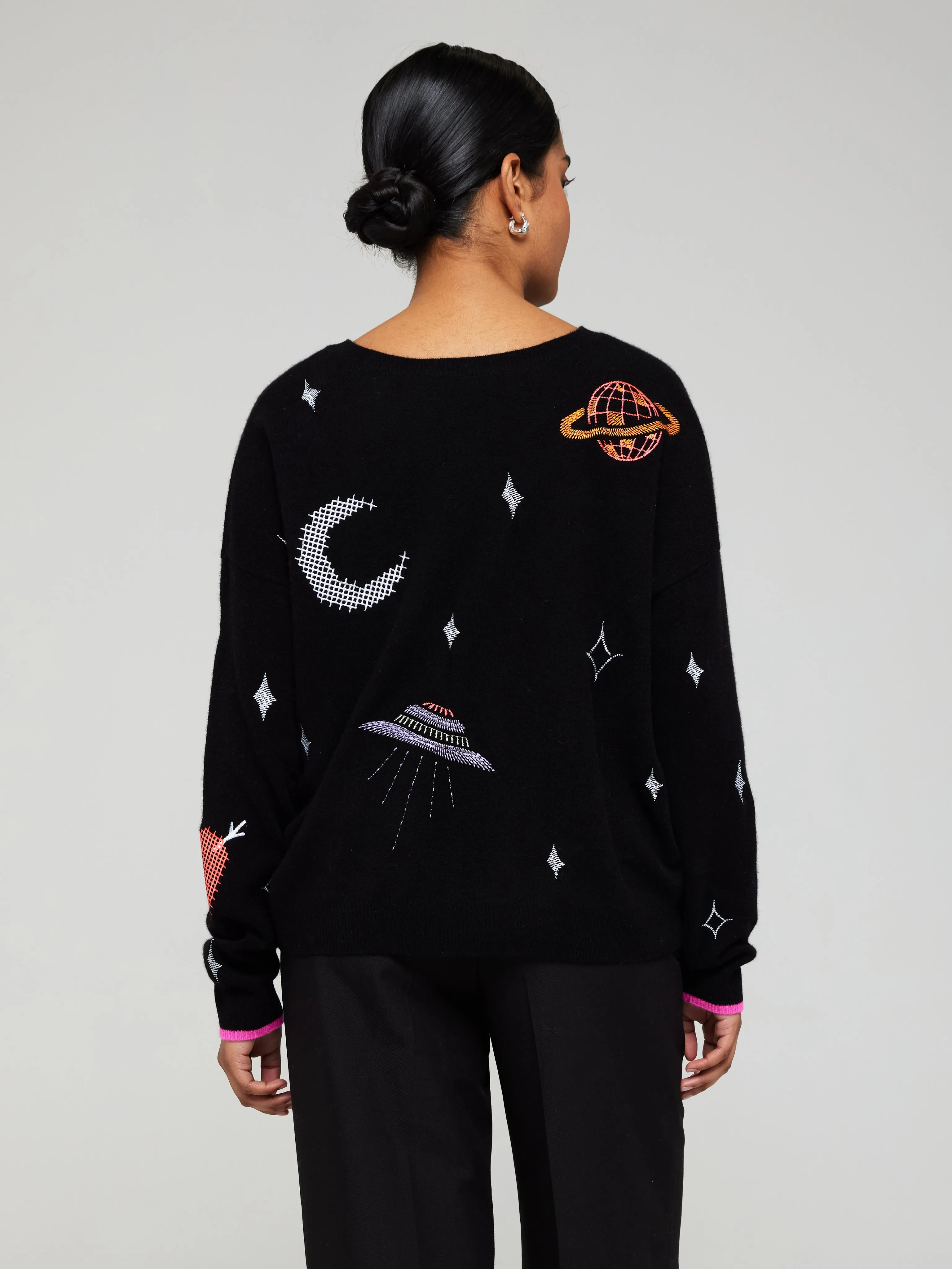 Cosmic Reversible Cashmere Crew Neck