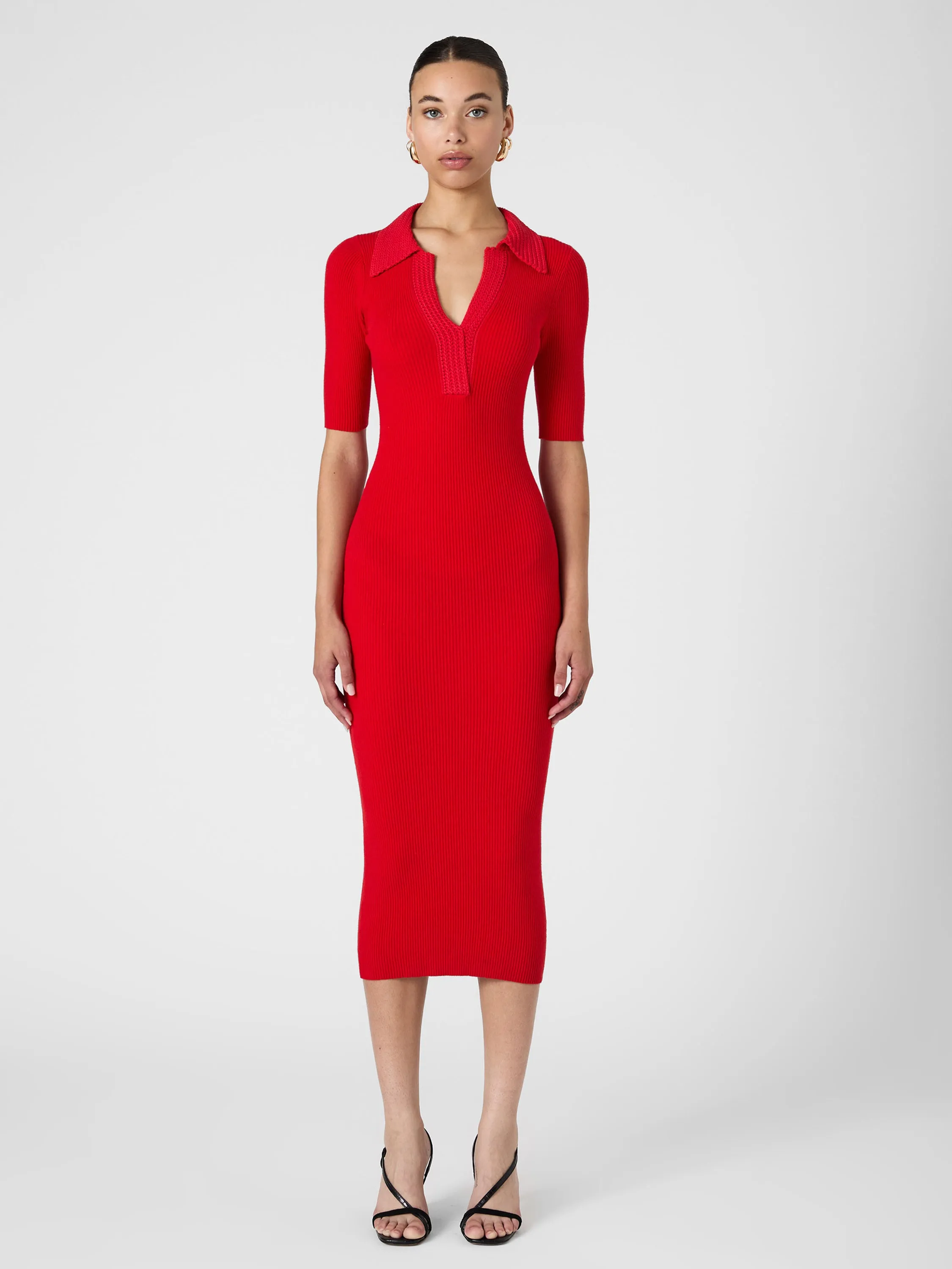 Cosysoft V Neck Midi Dress