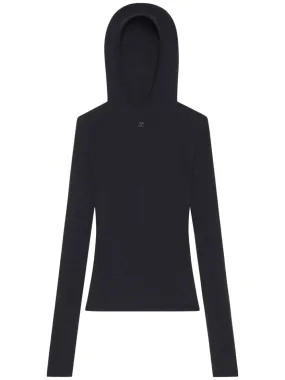 COURREGÈS Hooded Knit Top