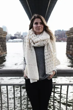 Crochet Kit - Snowfall on the Bowery Wrap