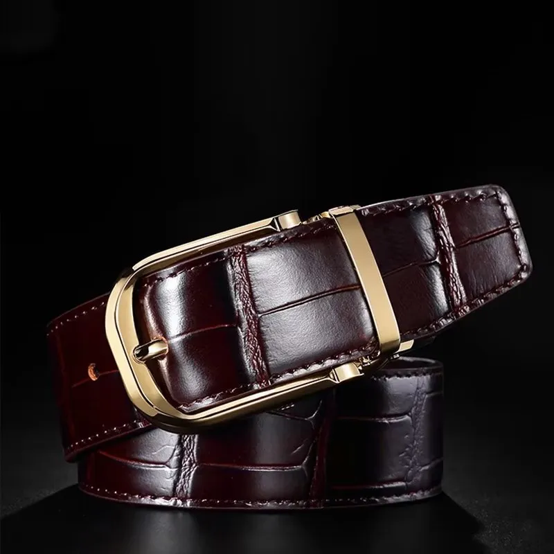 CrocLuxe Genuine Leather Sophisticated Belt