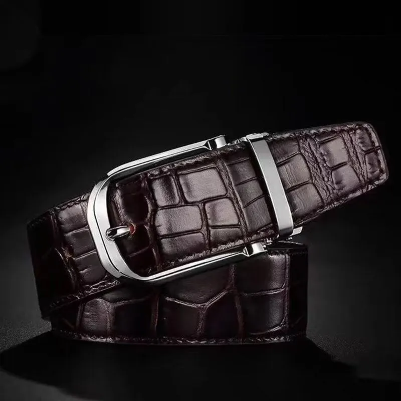 CrocLuxe Genuine Leather Sophisticated Belt