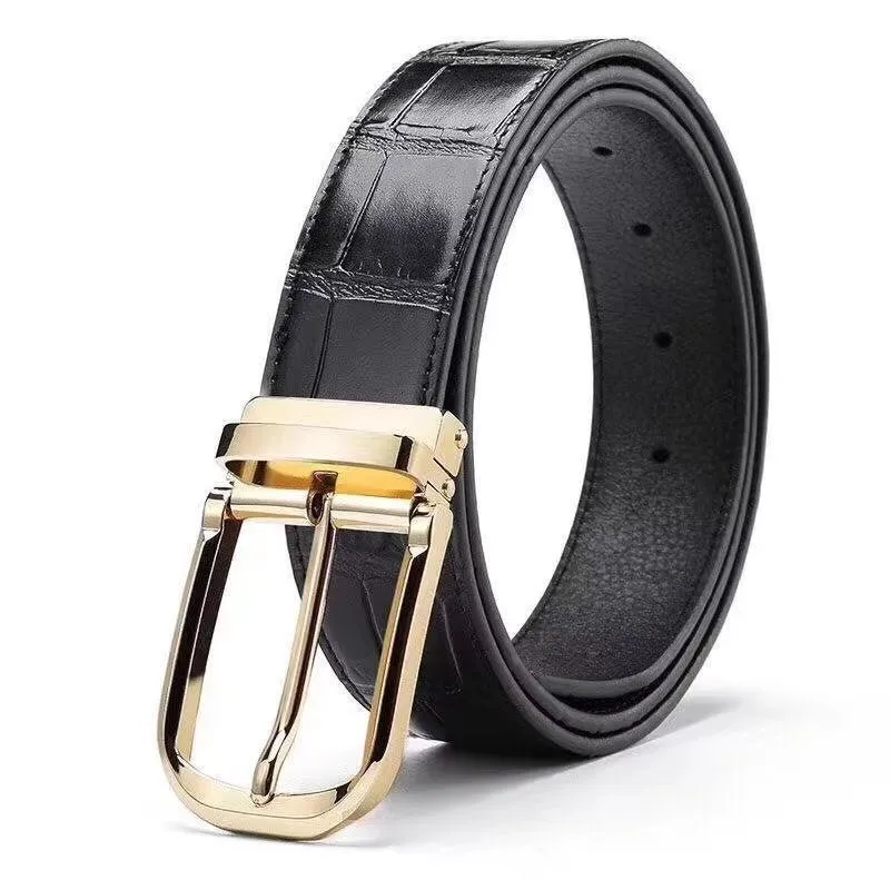 CrocLuxe Genuine Leather Sophisticated Belt